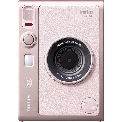 FUJIFILM instax mini EVO Cámara Híbrida Instantánea 28mm f2 Rosa Gentle