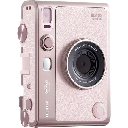 FUJIFILM instax mini EVO Cámara Híbrida Instantánea 28mm f2 Rosa Gentle