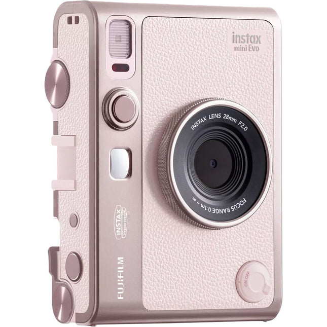 FUJIFILM instax mini EVO Cámara Híbrida Instantánea 28mm f2 Rosa Gentle
