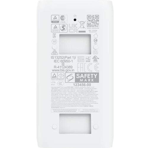Ubiquiti U-PoE Adaptador PoE Pasivo 48 VDC 0.32A con Protección y Puerto LAN Gigabit