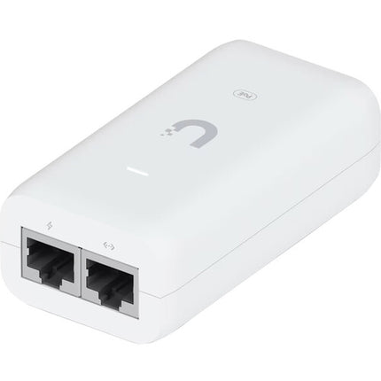 Ubiquiti U-PoE Adaptador PoE Pasivo 48 VDC 0.32A con Protección y Puerto LAN Gigabit