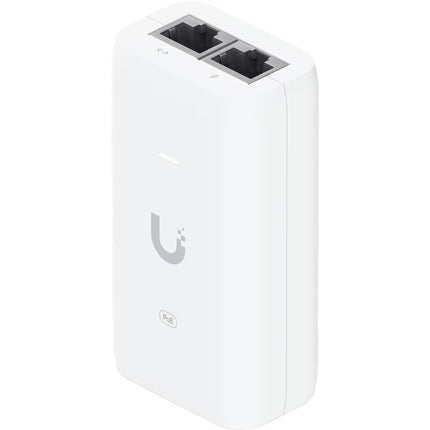 Ubiquiti U-PoE Adaptador PoE Pasivo 48 VDC 0.32A con Protección y Puerto LAN Gigabit