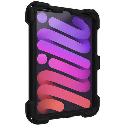 The Joy Factory aXtion Bold MP Funda Rugged para iPad Mini A17 Pro 6ª Gen con Protector Pantalla y Soporte Giratorio
