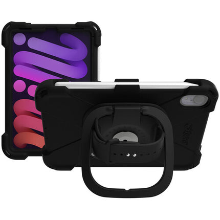The Joy Factory aXtion Bold MP Funda Rugged para iPad Mini A17 Pro 6ª Gen con Protector Pantalla y Soporte Giratorio