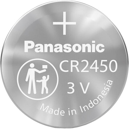 Panasonic CR2450 Batería de Litio botón 3 Volt 8 años 2-Pack