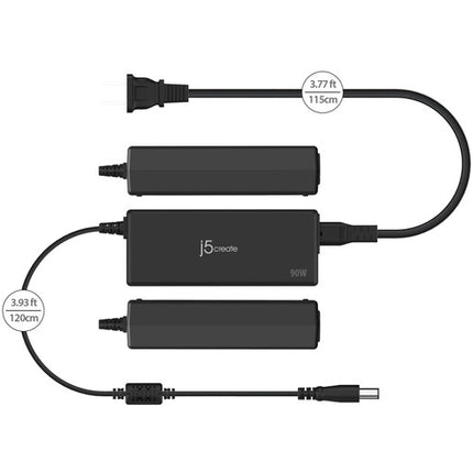 j5create Adaptador de Corriente 90W 7.4mm para Laptop Dell Inspiron Latitude