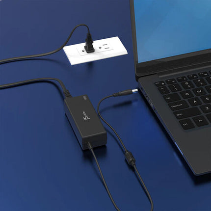 j5create Adaptador de Corriente 90W 7.4mm para Laptop Dell Inspiron Latitude