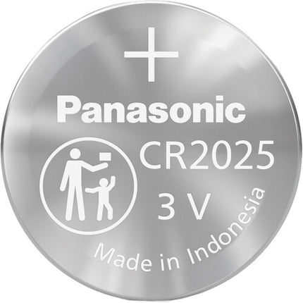 Batería de Litio Panasonic CR2025 3V Resistente a Niños Paquete 4 unidades