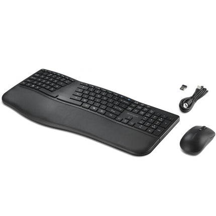 Kensington Pro Fit Ergo KM680 EQ Teclado y Ratón Recargable 2400 dpi 2.4 GHz