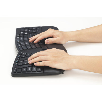 Kensington Pro Fit Ergo KM680 EQ Teclado y Ratón Recargable 2400 dpi 2.4 GHz