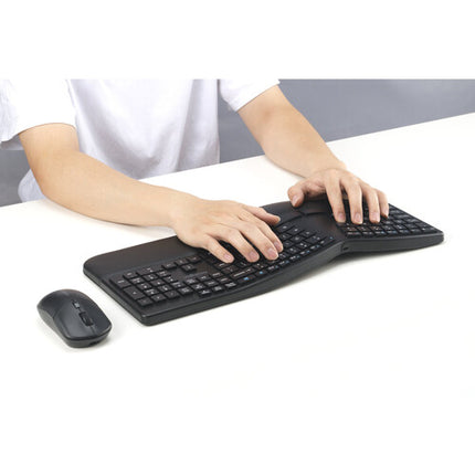 Kensington Pro Fit Ergo KM680 EQ Teclado y Ratón Recargable 2400 dpi 2.4 GHz