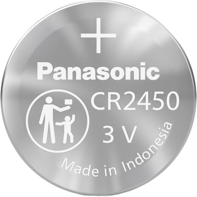 Panasonic CR2450 Batería de Litio Moneda 3V 8 Años Vida Útil