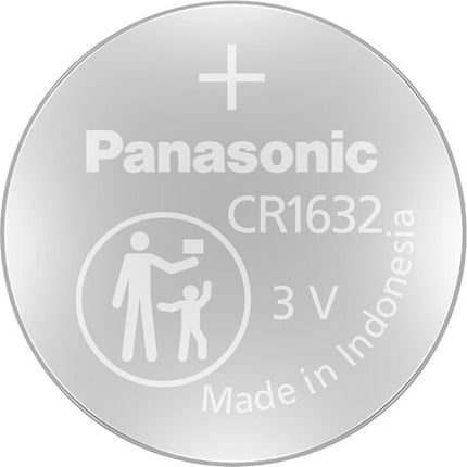 Panasonic CR1632 Pilas de Litio 3V Duración hasta 8 Años 4 Unidades