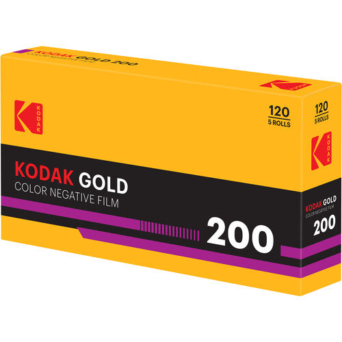 Kodak Eastman Gold 200 Película Color Negativo 120 Rollos ISO 200 5-Pack