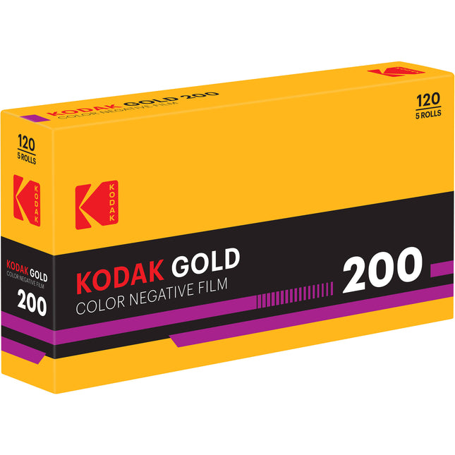 Kodak Eastman Gold 200 Película Color Negativo 120 Rollos ISO 200 5-Pack