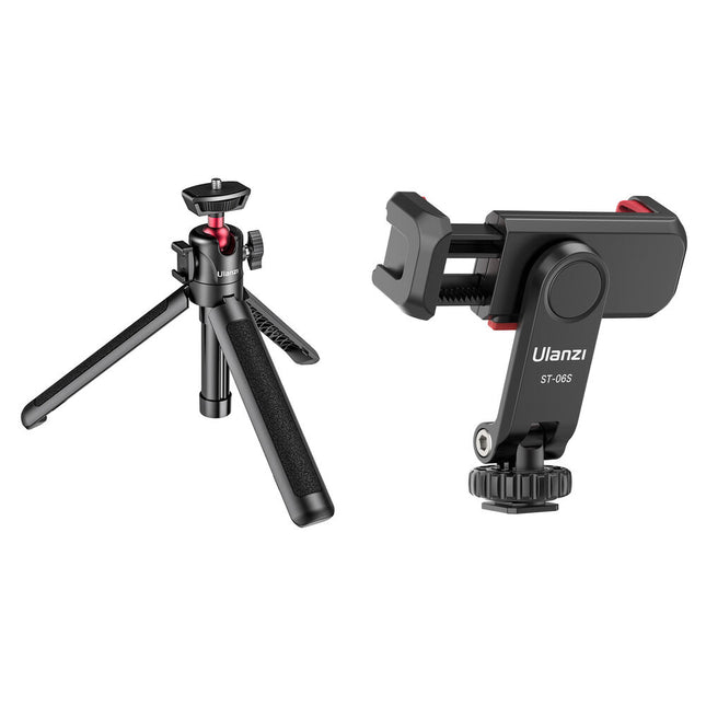 Ulanzi MT-16 Tripié Extensible con Cabezal Esférico y Soporte Smartphone 8.7" 360°