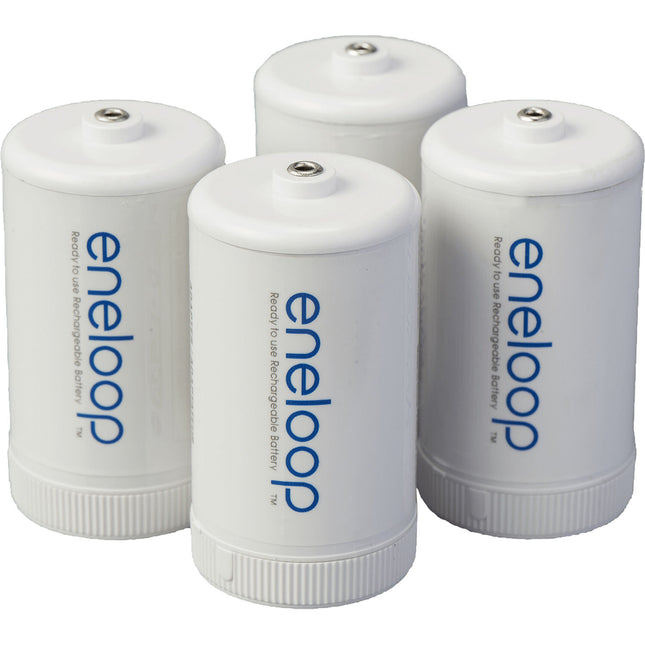 Adaptadores de batería Panasonic D-Size para pilas AA capacidad 2100 mAh pack 4