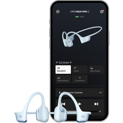 SHOKZ OpenRun Pro 2 Mini Auriculares Deportivos Inalámbricos 18mm Conducción Híbrida Azul