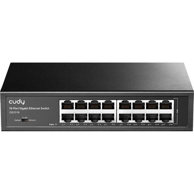 Cudy GS1016 Switch de Red No Gestionado 16 Puertos Gigabit 32 Gb/s Desktop y Rack