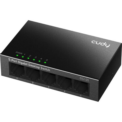 Cudy GS105 Switch de Red 5 Puertos Gigabit 10 Gb/s Capacidad