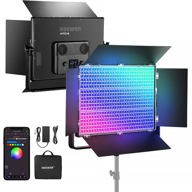 Neewer AP150C Panel LED RGB 150W Control App 10625 Lux 20.6x16.9"