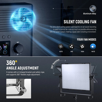Neewer AP150C Panel LED RGB 150W Control App 10625 Lux 20.6x16.9"