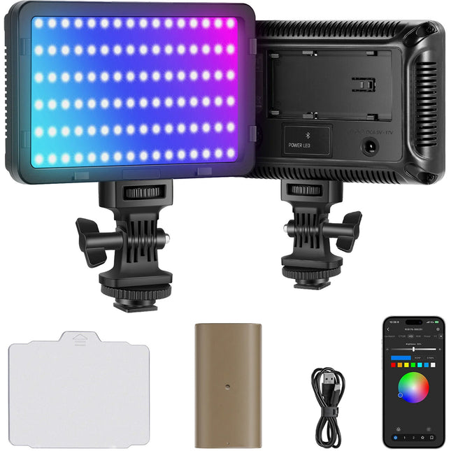 Neewer RGB176 Panel LED para Video 8W Batería 4300mAh Control RGB