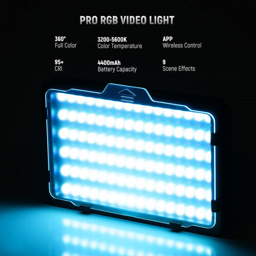 Neewer RGB176 Panel LED para Video 8W Batería 4300mAh Control RGB