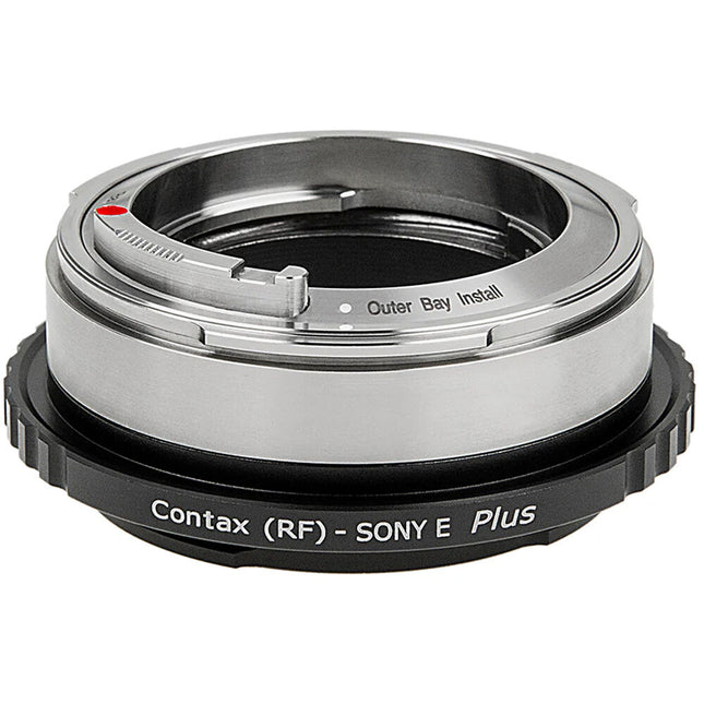 FotodioX Lens Adapter Plus Adaptador para lentes Contax RF a Sony E con helicoide y foco infinito