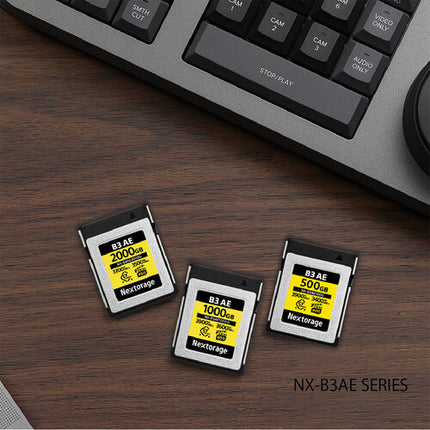 Nextorage 500GB NX-B3AE Tarjeta de Memoria CFexpress 4.0 Tipo B 3900MB/s 3400MB/s 2-Pack