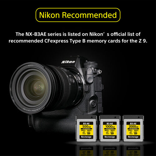 Nextorage 500GB NX-B3AE Tarjeta de Memoria CFexpress 4.0 Tipo B 3900MB/s 3400MB/s 2-Pack