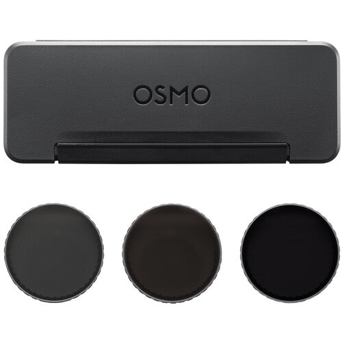 Set de filtros ND DJI para cámara Osmo Action 6 con ND8 ND16 ND32 y estuche