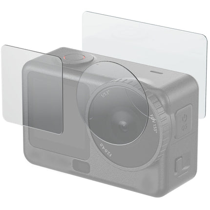 SmallRig Kit Protector de Cristal Templado para DJI Osmo Action 6 Pantalla Frontal y Trasera