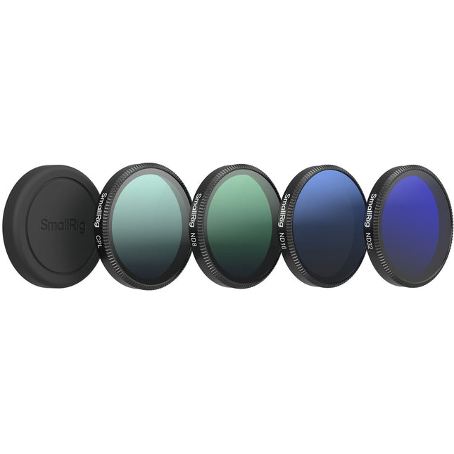 SmallRig Kit de Filtros ND para DJI Osmo Action 6 ND8 ND16 ND32 CPL Set 4 piezas