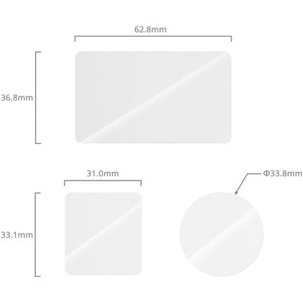 SmallRig Kit Protector de Cristal Templado para DJI Osmo Action 6 Pantalla Frontal y Trasera