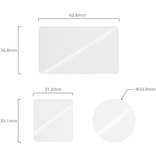 SmallRig Kit Protector de Cristal Templado para DJI Osmo Action 6 Pantalla Frontal y Trasera