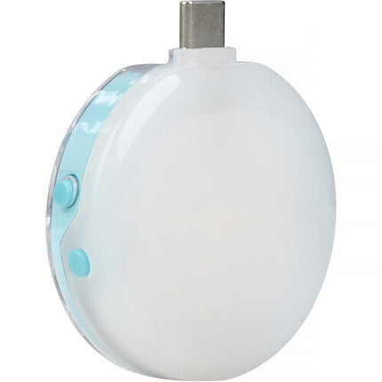 Nanlite cookie USB-C Mini luz LED redonda azul cian 3 niveles brillo