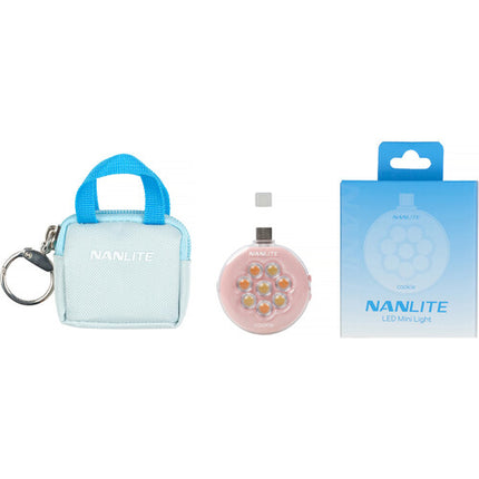 Nanlite cookie USB-C Mini Luz LED redonda 3 niveles brillo
