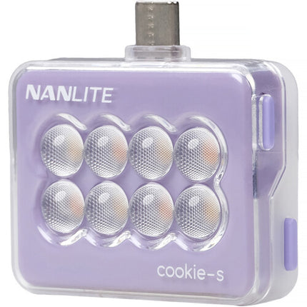 Nanlite cookie USB-C Mini luz LED cuadrada 3 niveles brillo