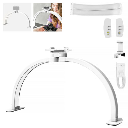 Neewer Basics HM04-D Lámpara LED Media Luna Plegable 28W 23