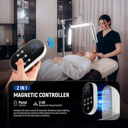 Neewer BH50B Luz LED Esteticista Bicolor 35" 50W 2900-7000K con Control Remoto