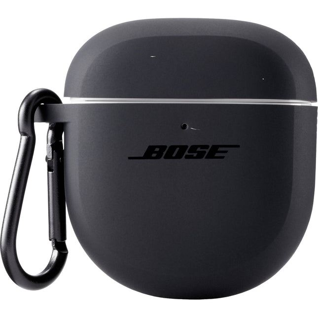 Funda de silicona para Bose QuietComfort II con mosquetón triple negro
