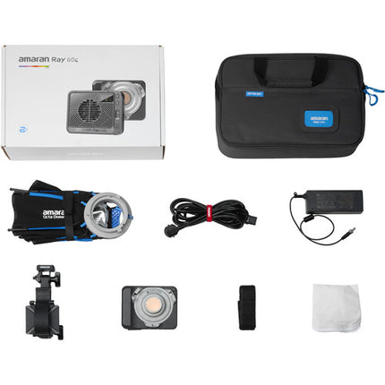 amaran Ray 60c RGB LED Luz Monolight Kit 3 Luces 3910 Lux 1800-20000K