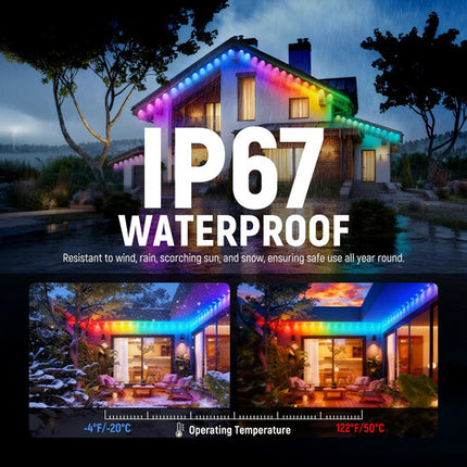Neewer NR02 Luz LED permanente exterior 48 pies RGB 2700-6500K IP65
