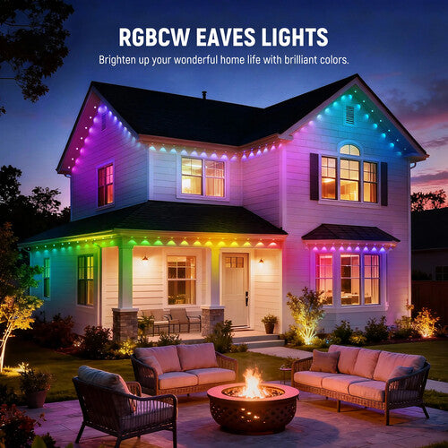 Neewer NR02 Luz LED Exterior Permanente 96' IP65 2700-6500K 4 Cuerdas con Controlador