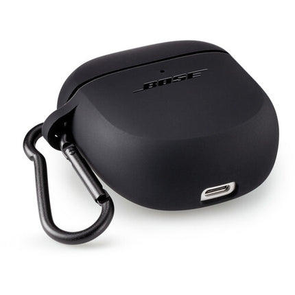 Funda de silicona para Bose QuietComfort II con mosquetón triple negro