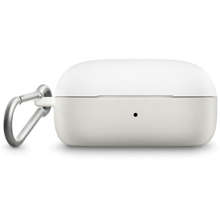 Funda de Silicona para Estuche de Carga QuietComfort Earbuds Blanco resistente y con clip de aluminio