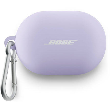 Funda de silicona para estuche Bose QuietComfort con mosquetón lilac