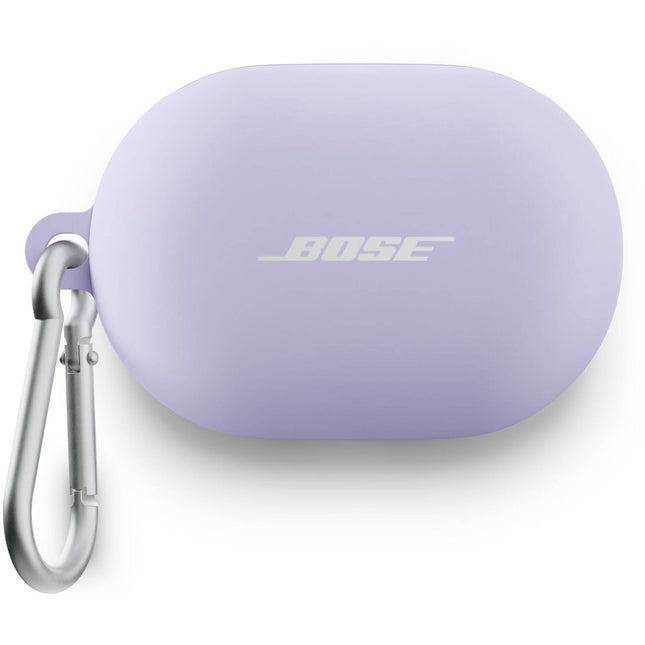 Funda de silicona para estuche Bose QuietComfort con mosquetón lilac