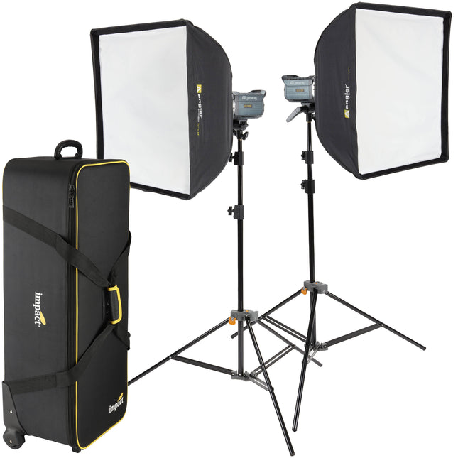 Genaray GXS-200BI 230W Monoluz Bi-Color Kit 2 Luces con Softbox y Soportes